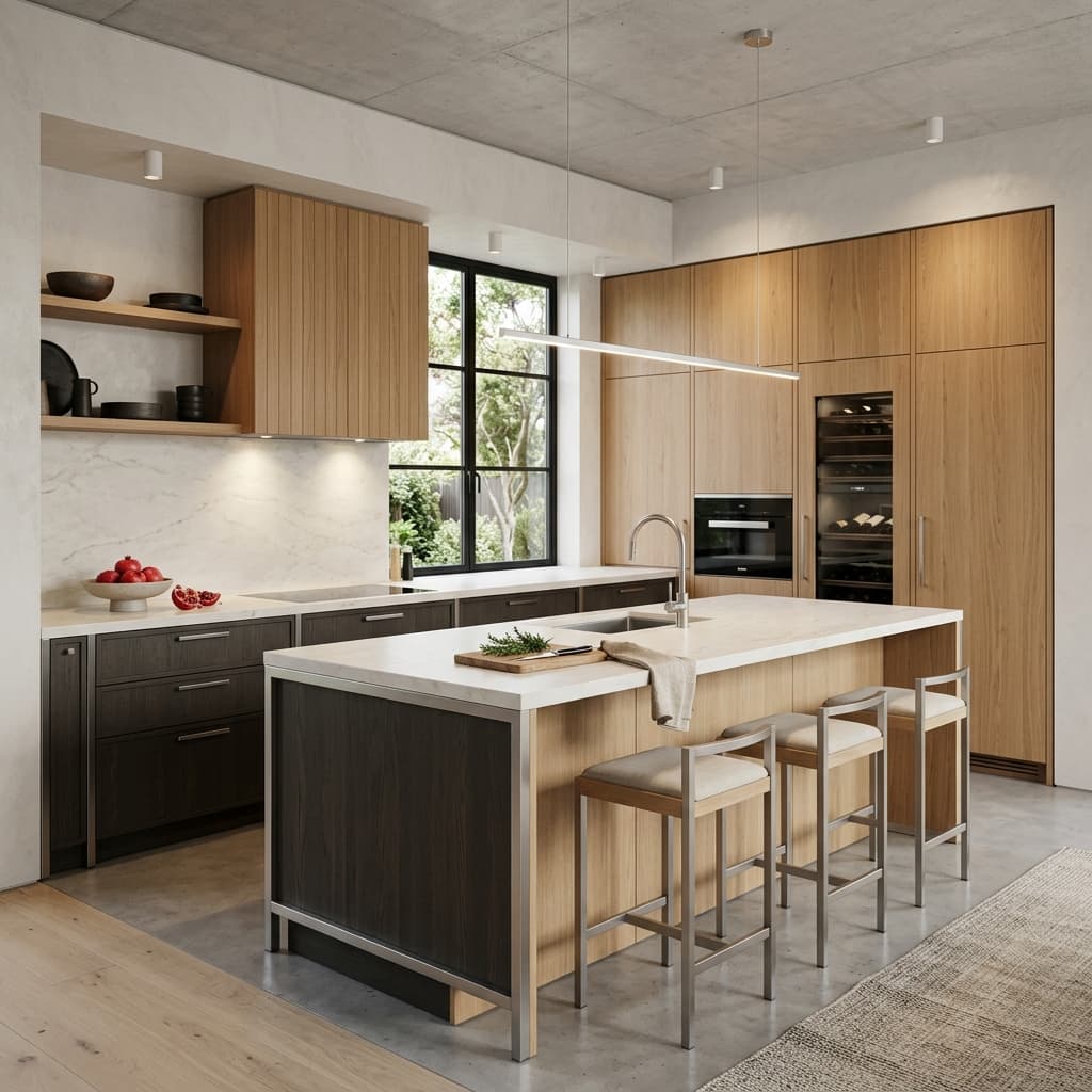 The Concrete & Oak Kitchen